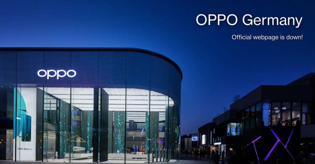 oppo germany official webpage is down