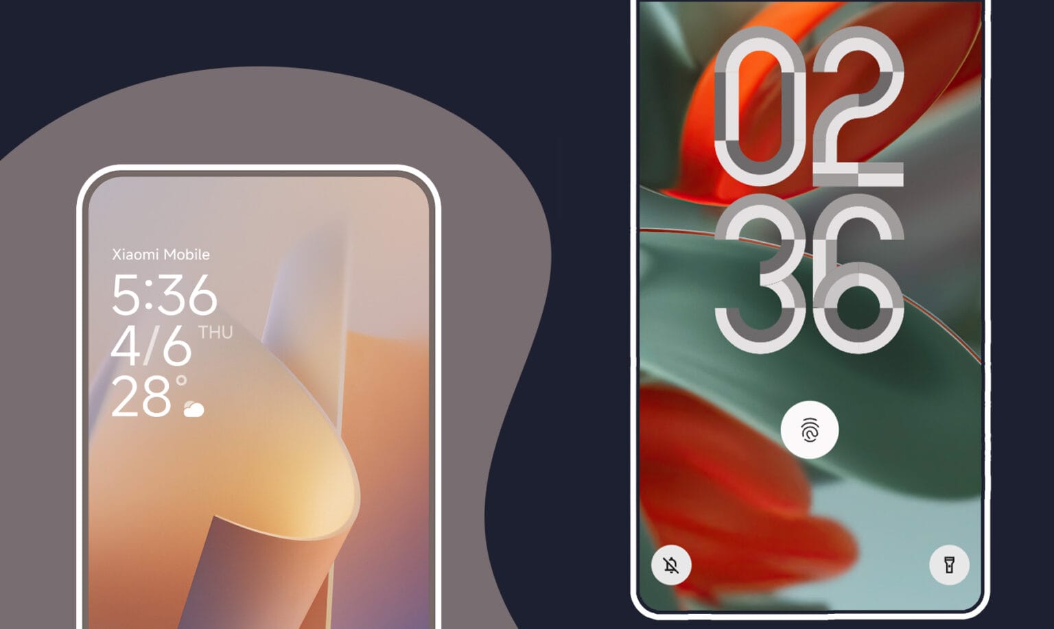 Android 15 vs HyperOS 1.0 lockscreen customization comparison - XimiTime