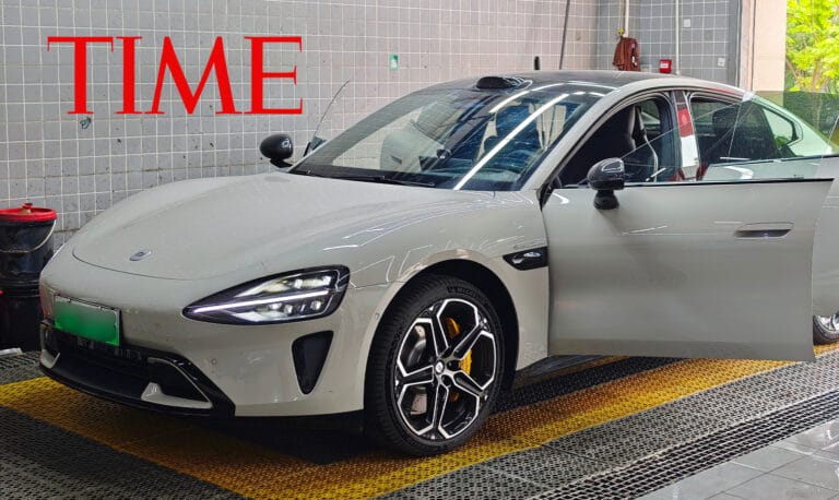 Xiaomi SU7 featured in TIME magazine