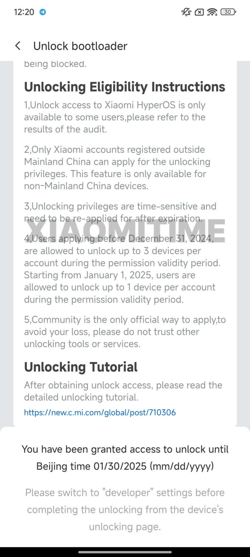 Xiaomi global bootloader unlock policy has changed 2 Screenshot 2024 12 30 00 20 58 563 com.mi .global.bbs copy