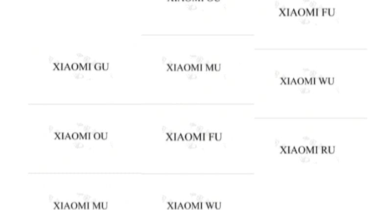 Xiaomi registered six new “U-Family” trademarks
