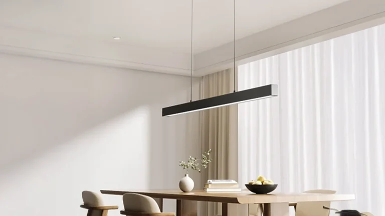 O lustre Xiaomi Mijia oferece iluminação dupla para refeições e aprendizado