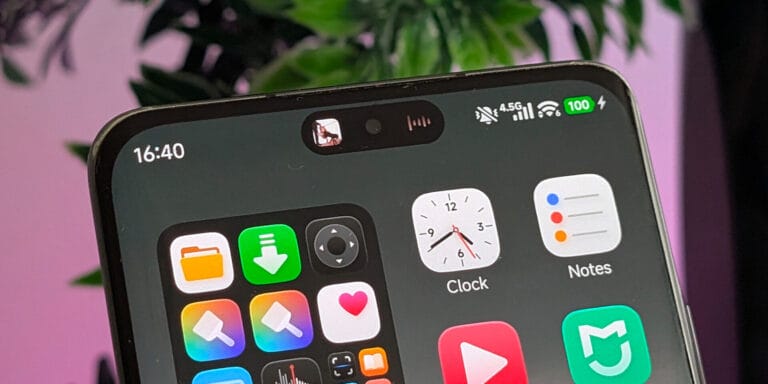 Comparação entre Xiaomi HyperIsland e iOS Dynamic Island