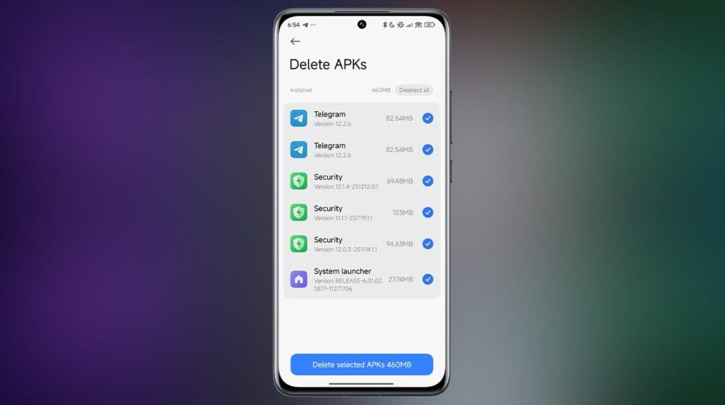 Delete APK