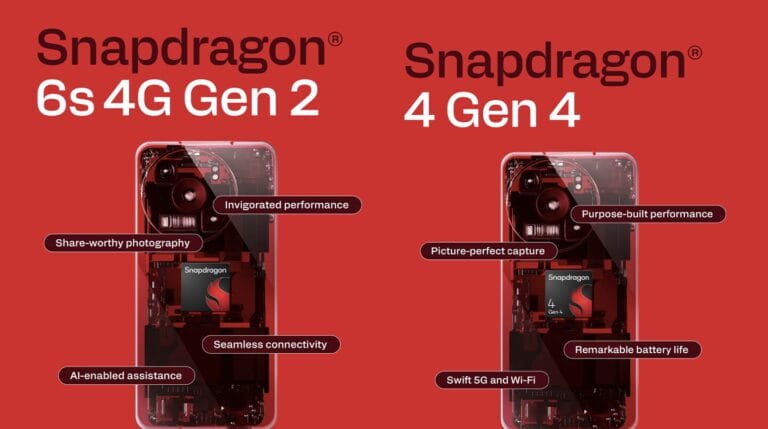 Lançamento do Snapdragon 4 Gen 4 e do 6s 4G Gen 2