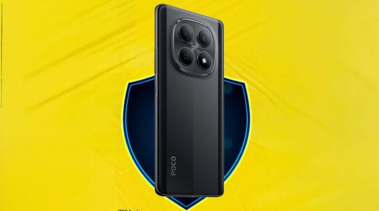 O POCO M8 5G vem com atualizações para 6 anos e durabilidade robusta