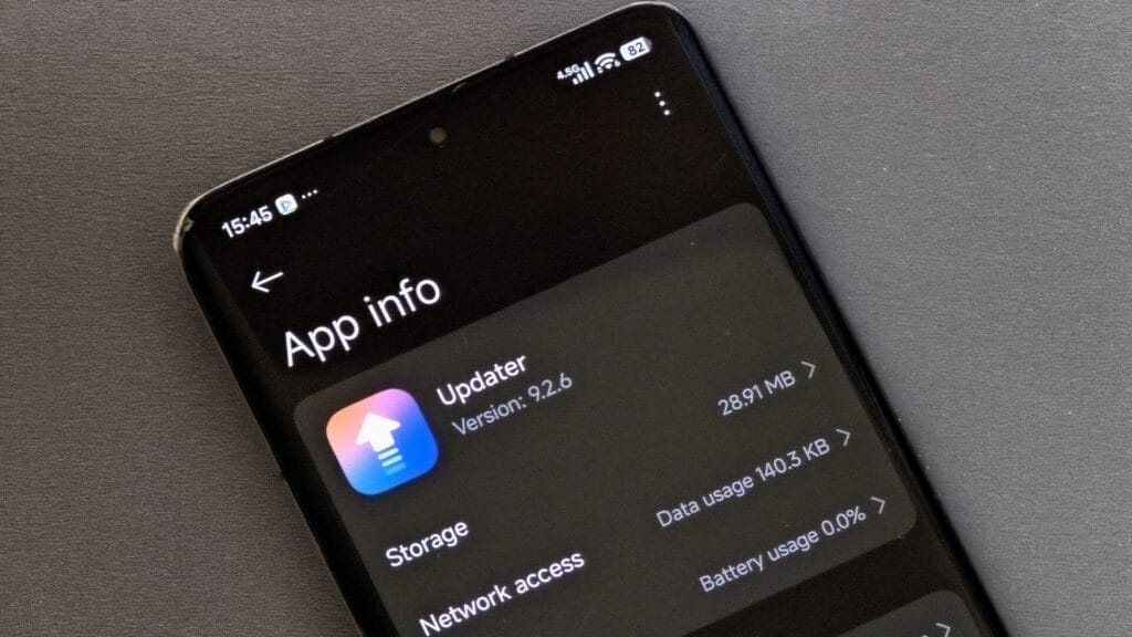 Updater app update