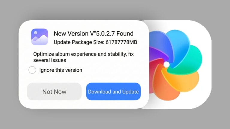 A Xiaomi lança acidentalmente uma atualização do aplicativo de galeria de 61 TB