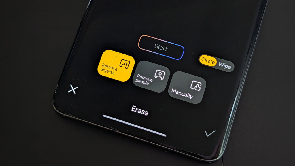 AI erase on Xiaomi devices