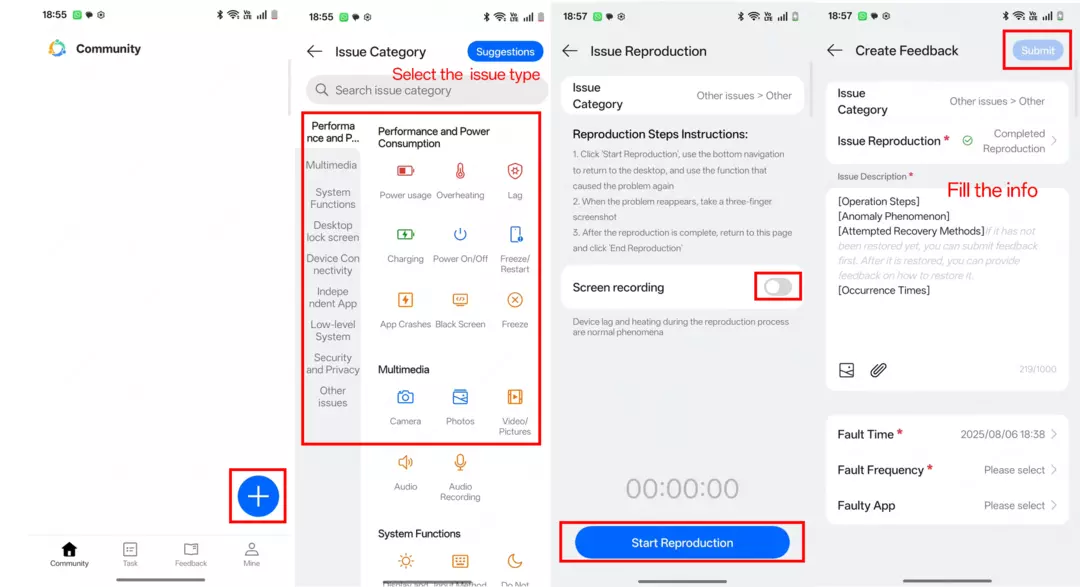 ColorOS bug report: How to use the OS Testing app to submit issues and suggestions 2 ColorOS bug report using OS app