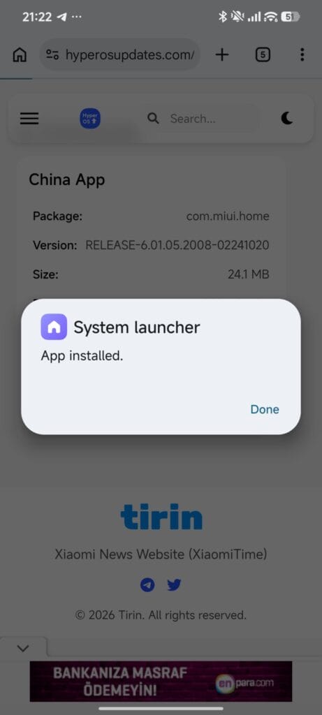 HyperOS 3.1 march update launcher 3