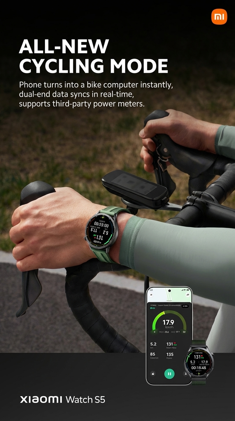 Xiaomi Watch S5 Officially Launched 2500 Nit Display HyperOS 3 And 