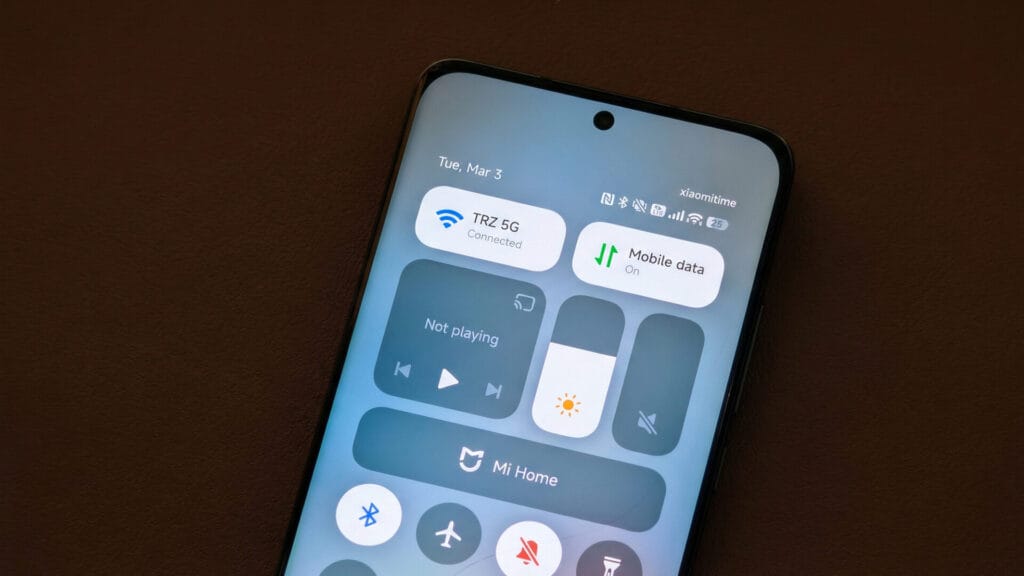 Xiaomi hyperos control center