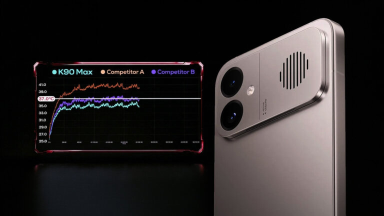 REDMI K90 Max se mantiene por debajo de 37°C en una prueba de juego extremo de 2 horas