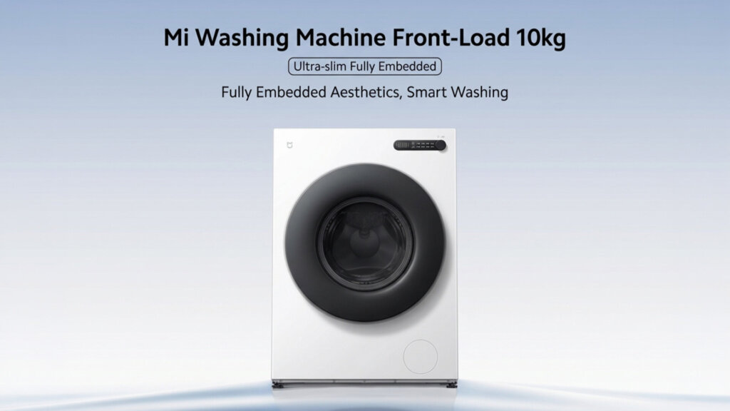 Xiaomi Launches Mijia 10kg Ultra Thin Fully Embedded Washing Machine