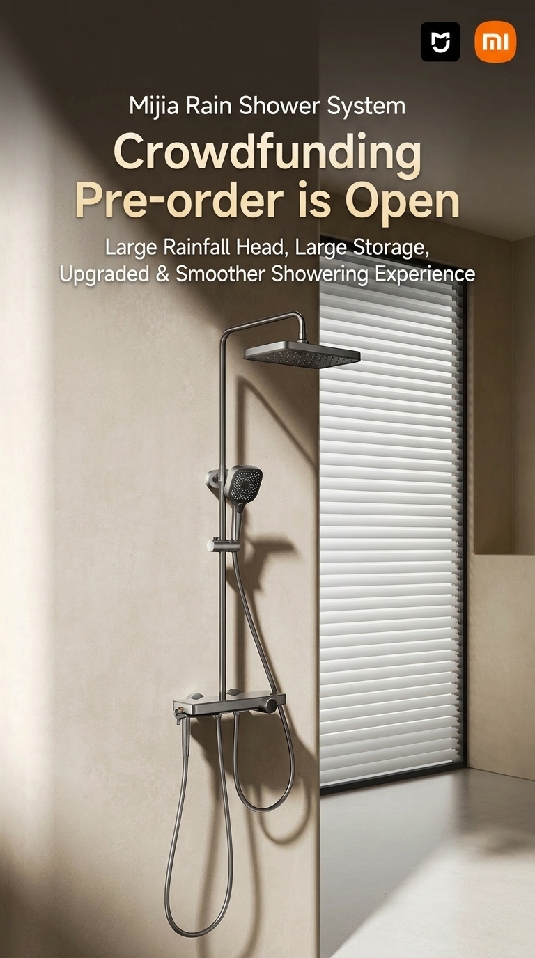 Xiaomi launches new Mijia Shower Head with premium design and smart controls 2 Mijia Rain Shower System 2