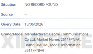 Xiaomi 18 codename and model numbers appears in GSMA database - XimiTime