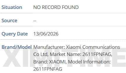 Xiaomi 18 codename and model numbers appears in GSMA database 3 Xiaomi 18 IMEI Reg 4 1