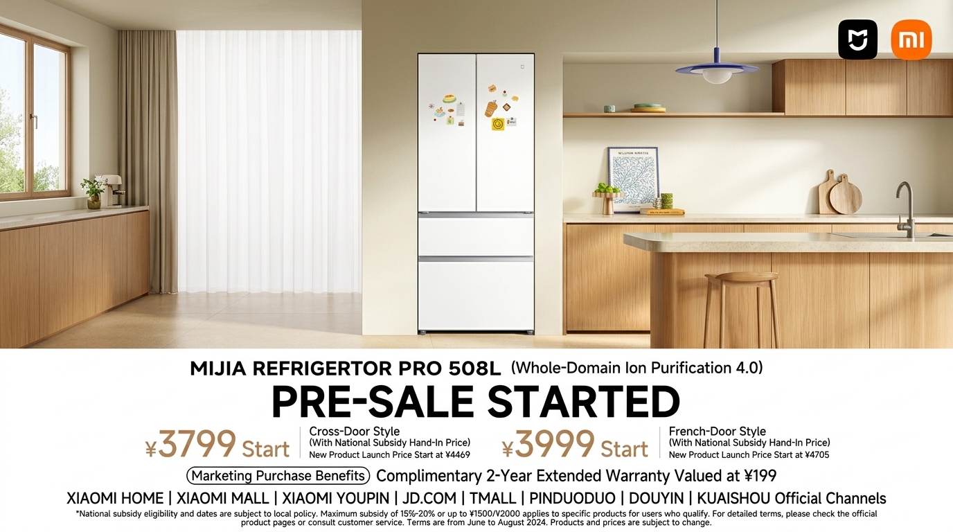 Xiaomi Mijia Refrigerator Pro 508L launches with ion purification 2 Xiaomi Mijia Refrigerator Pro 508L 1