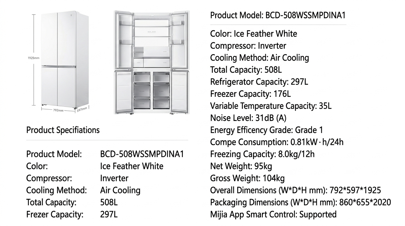 Xiaomi Mijia Refrigerator Pro 508L launches with ion purification 5 Xiaomi Mijia Refrigerator Pro 508L 3