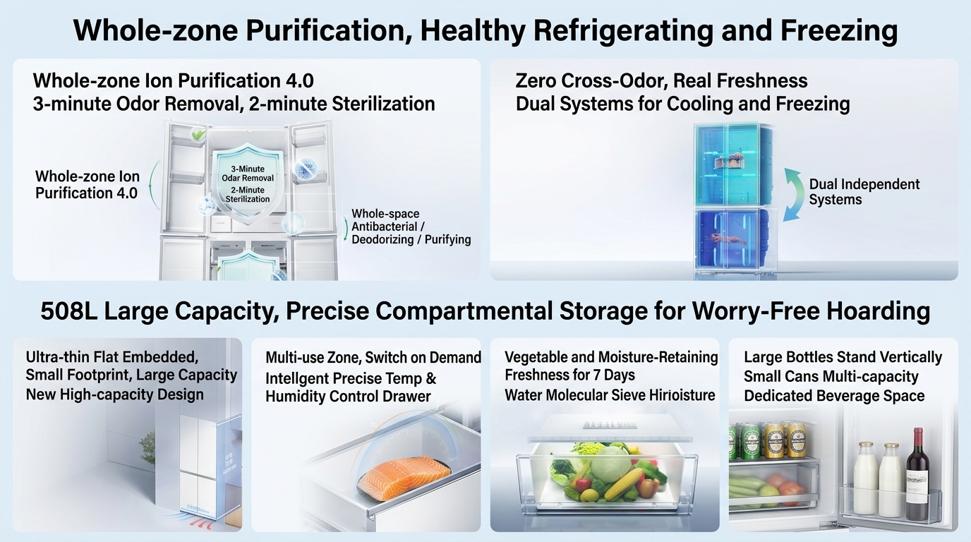 Xiaomi Mijia Refrigerator Pro 508L launches with ion purification 4 Xiaomi Mijia Refrigerator Pro 508L 4