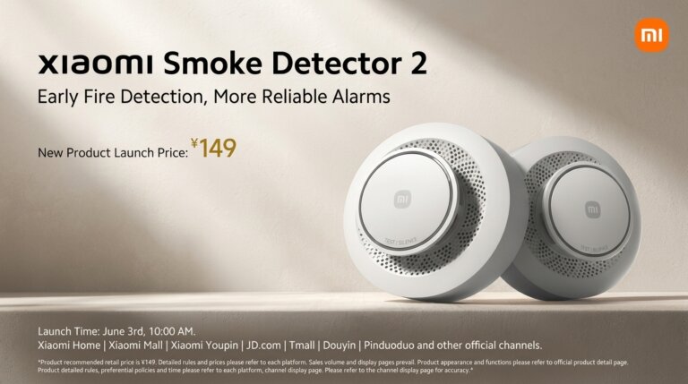 Sale a la venta el Detector de Humo Xiaomi 2 con detección de incendios más inteligente y 5 años de duración de la batería