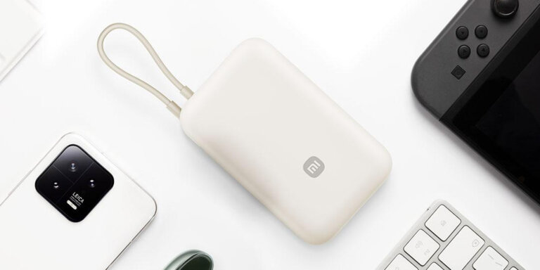 Lanzamiento de la batería Xiaomi Pocket Edition de 10000mAh con cable integrado y carga rápida de 22,5W