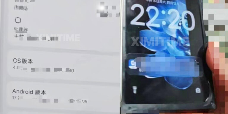 Xiaomi MIX Fold 5 and HyperOS 4 spotted for the first time in live photos