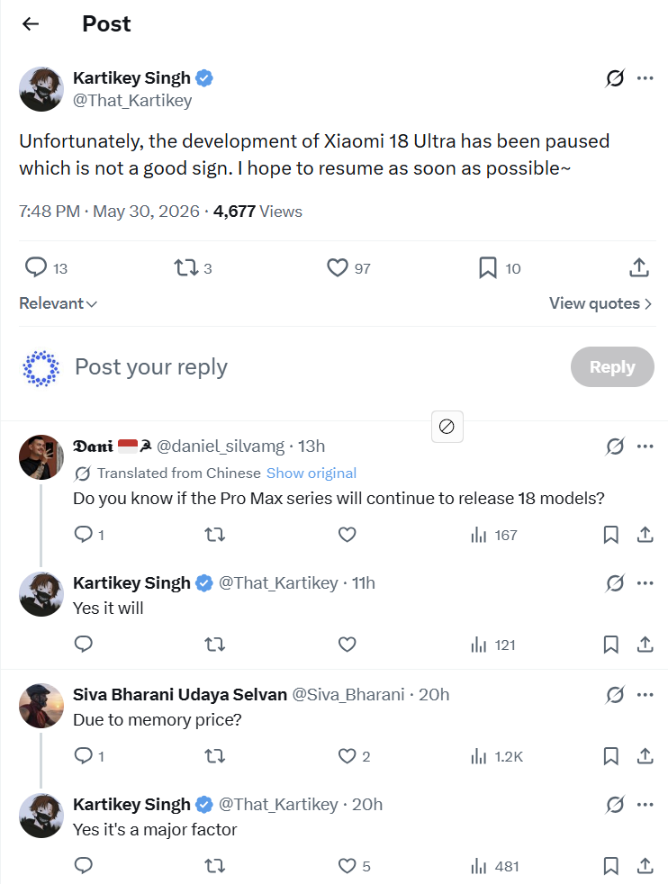 Xiaomi 18 Ultra Development Reportedly Stopped Before Launch 2 Xiaomi 18 Ultra Development Halted: What This Means for Xiaomi’s Flagship Camera Strategy