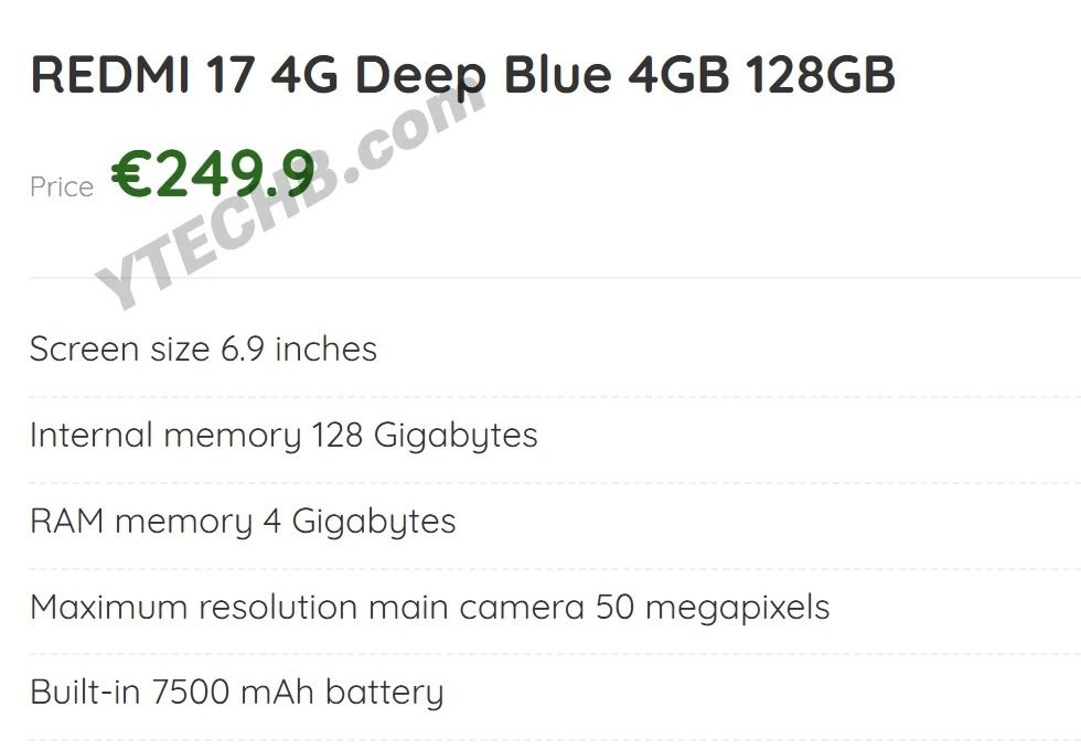 REDMI 17 4G Renders Reveal Big 6.9-inch 120Hz Screen and Helio G91 Ultra 3 Redmi 17 4G Renders Reveal Big 6.9-inch 120Hz Screen and Helio G91 Ultra