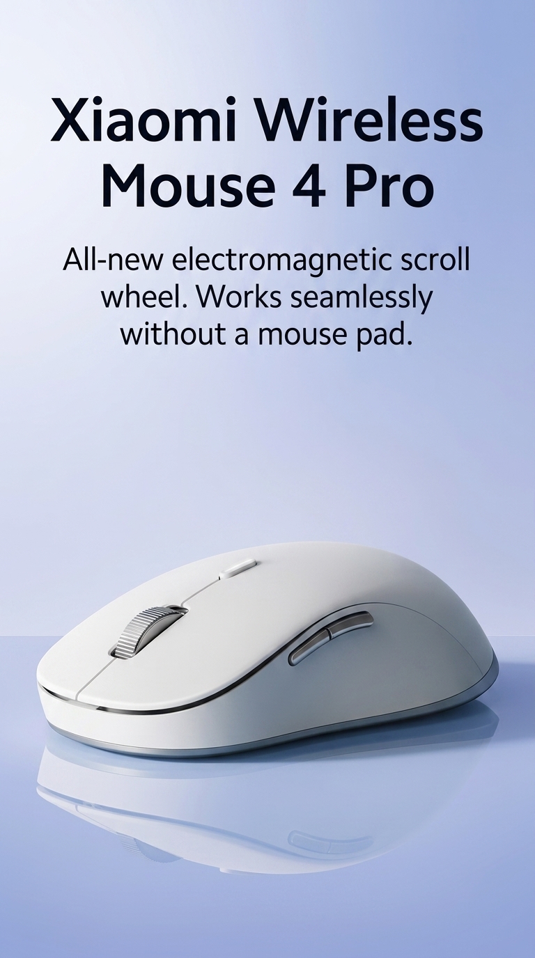 Xiaomi Wireless Mouse 4 Pro Goes on Sale with Glass Tracking and Magnetic Scroll Wheel 2 translate image into english 202607071140