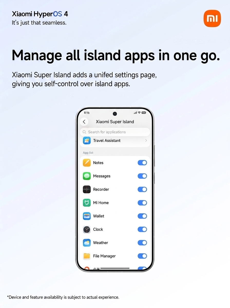 Xiaomi HyperIsland adds quick code access with three-finger swipe 2 HyperIsland 2