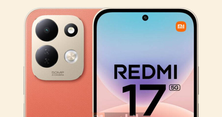 REDMI 17 5G renders reveal Snapdragon 4 Gen 5 chip and 7500mAh battery