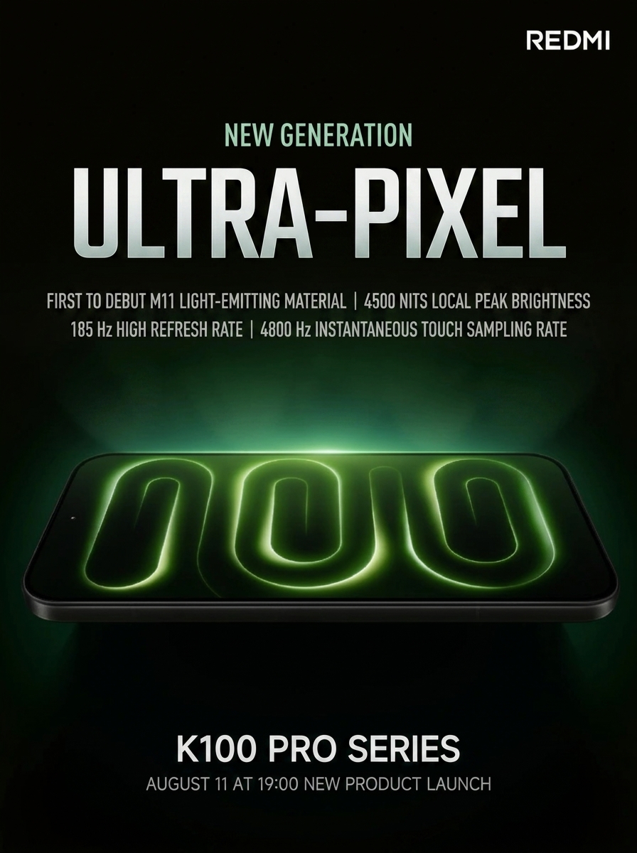 REDMI K100 Pro series Use M11 OLED for Clearer, Brighter, and Power-Saving Screens 3 REDMI K100 Pro 2