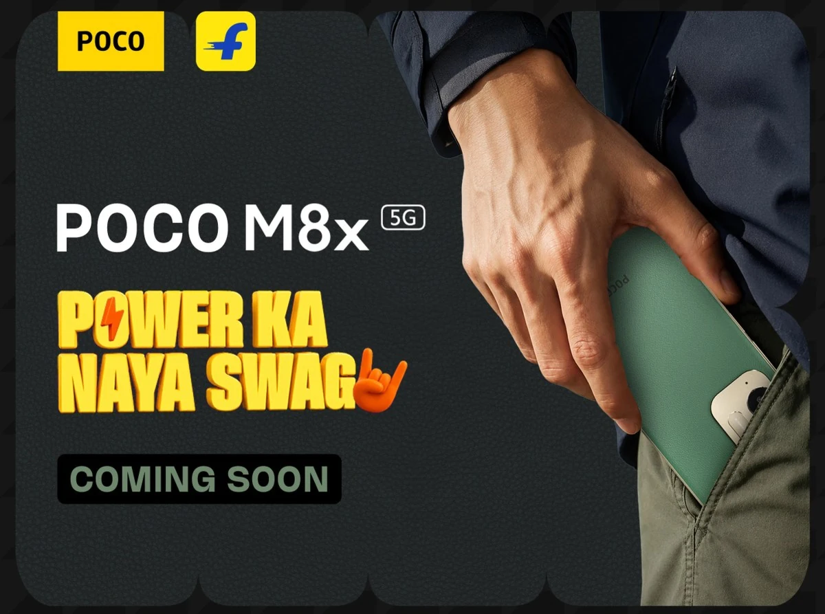 POCO M8x 5G Teased with Dual Rear Cameras and Gold-Green Design 2 Poco M8x 5G Teased with Dual Rear Cameras and Gold-Green Design in India
