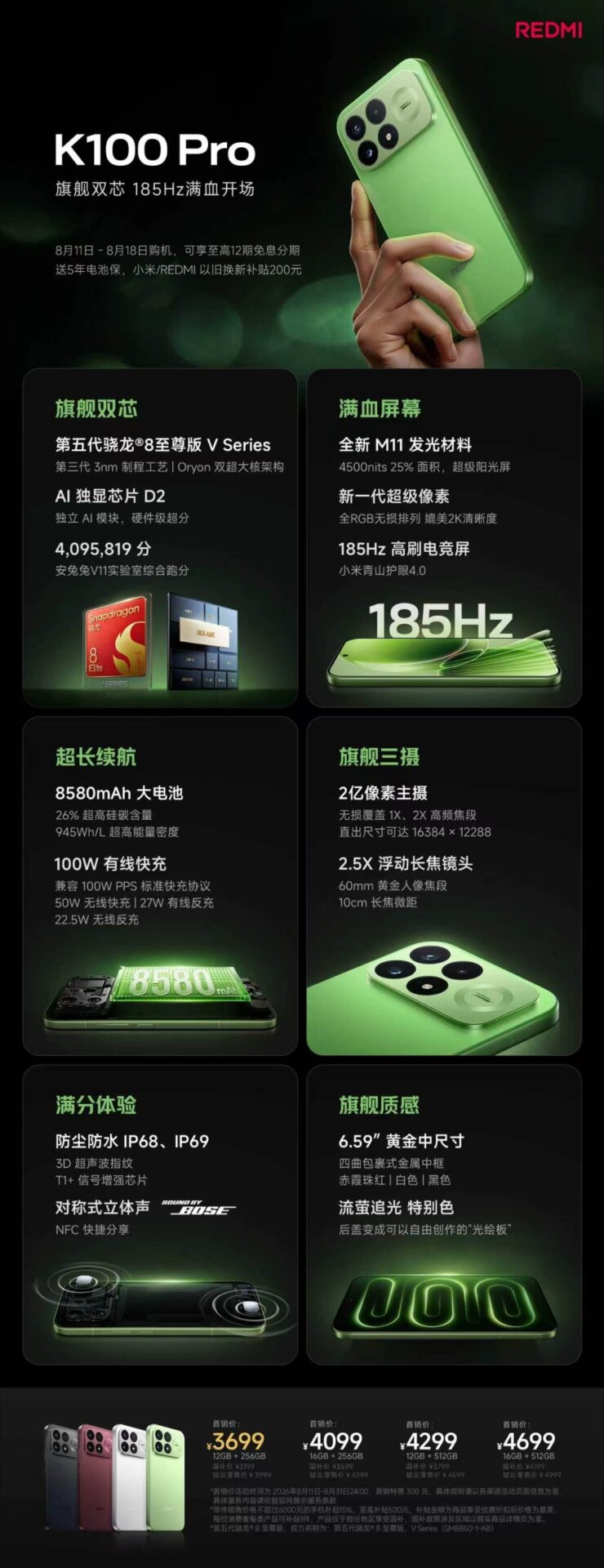 REDMI K100 Pro and Pro Max Launched with Snapdragon 8 Elite V5 and Giant Batteries 3 REDMI K100 Pro and Pro Max Launched with Snapdragon 8 Elite V5 and Giant Batteries