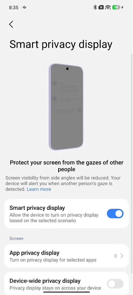 New Xiaomi Smart Privacy Display warns you when someone looks at your screen 9 smart privacy display on xiaomi device warns if someone spies on screen 2