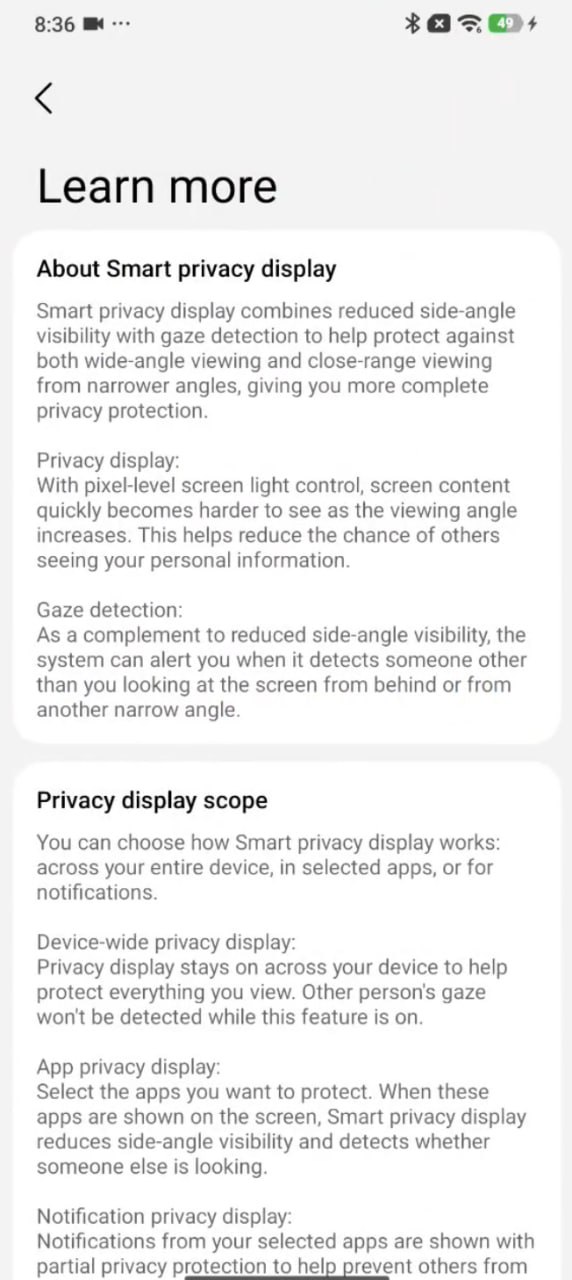 New Xiaomi Smart Privacy Display warns you when someone looks at your screen 2 smart privacy display on xiaomi device warns if someone spies on screen 9