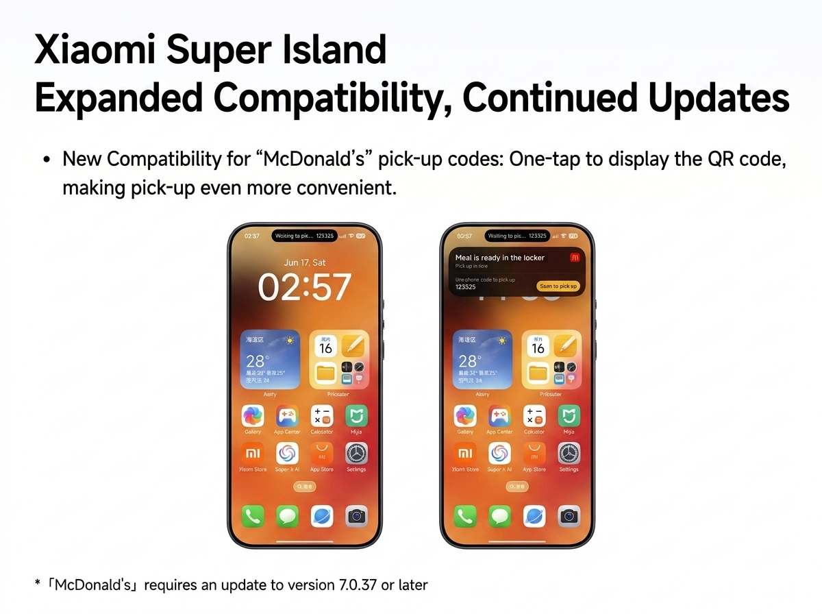 Xiaomi HyperOS 3 Adds McDonald’s Pickup QR Code for Easy Ordering 2 translate image into english 202608011356 1