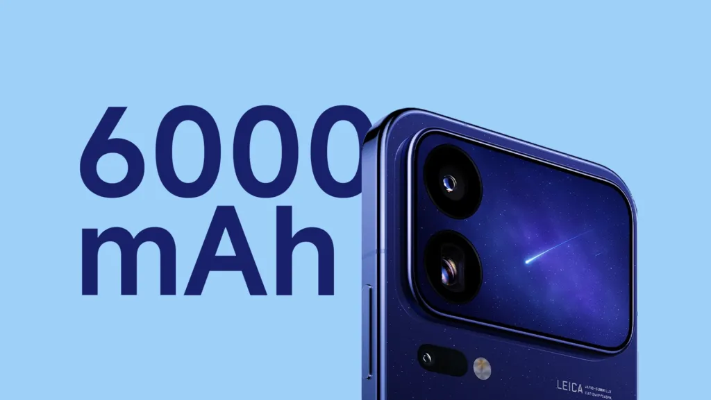 6000 mAh xiaomi 18 pro