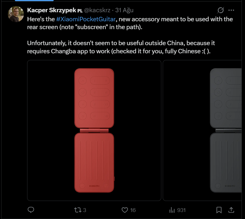 Xiaomi 18 phones to have interesting feature: Pocket guitar accessory 2 Ekran goruntusu 2026 09 04 114405