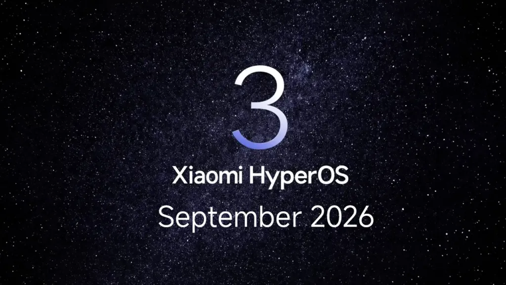 HyperOS 3 september 2026