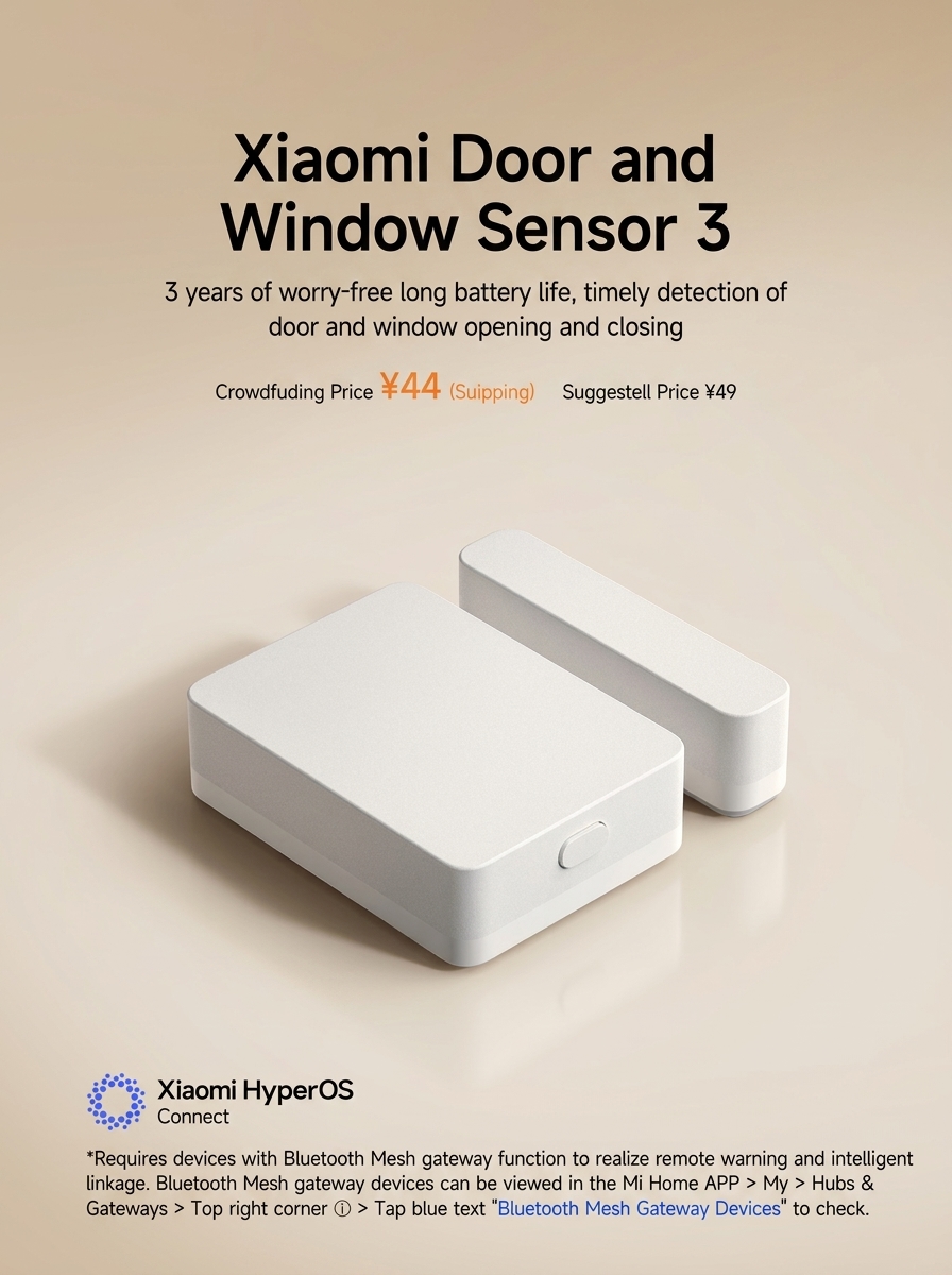 Xiaomi Sensor 3 Tracks Door, Drawer Openings with Long-Lasting Battery Efficiency 5 Xiaomi door sensor 3 1