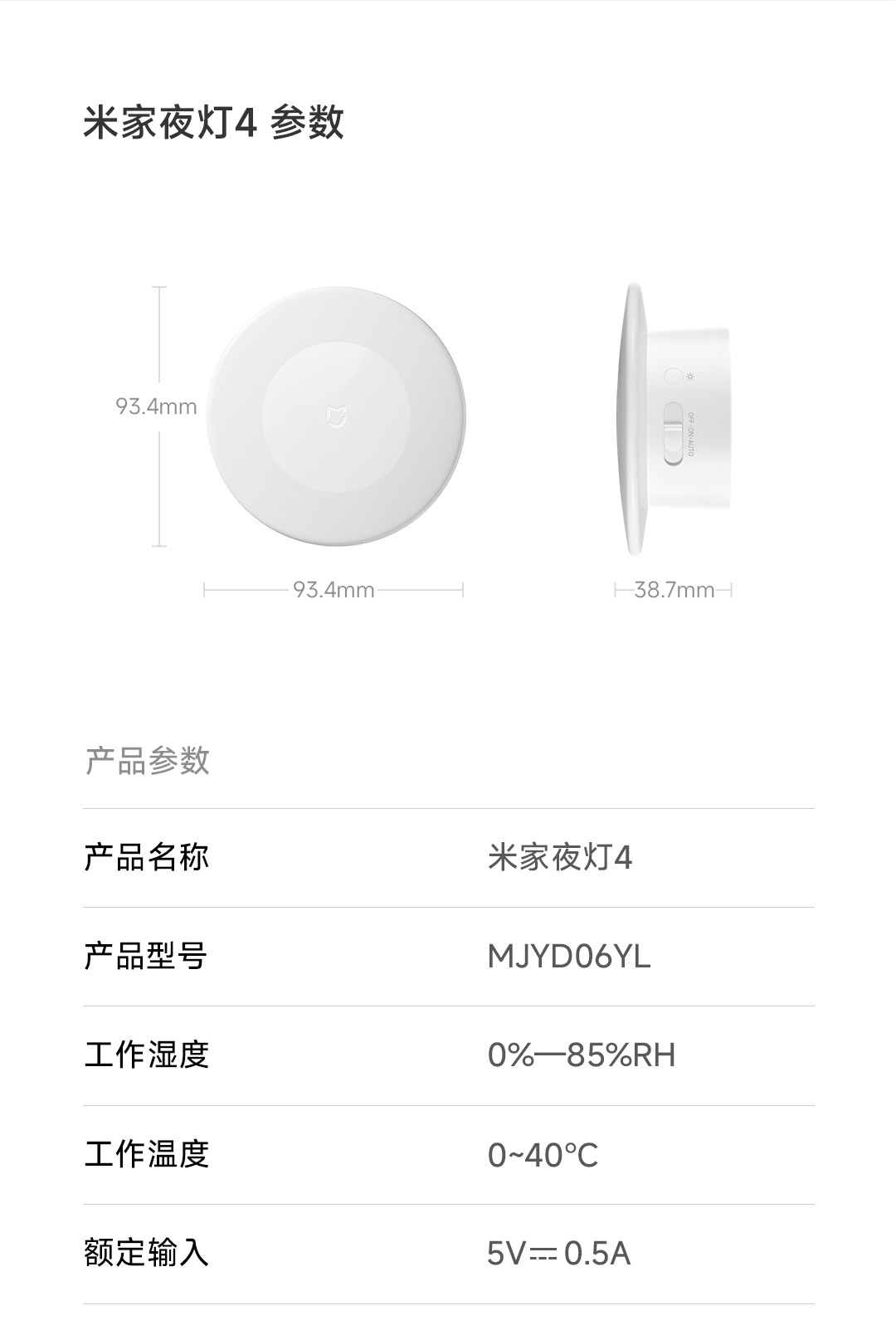 Xiaomi Mi Home Night Light 4 Launches with 8-Month Battery and Radar Sensor