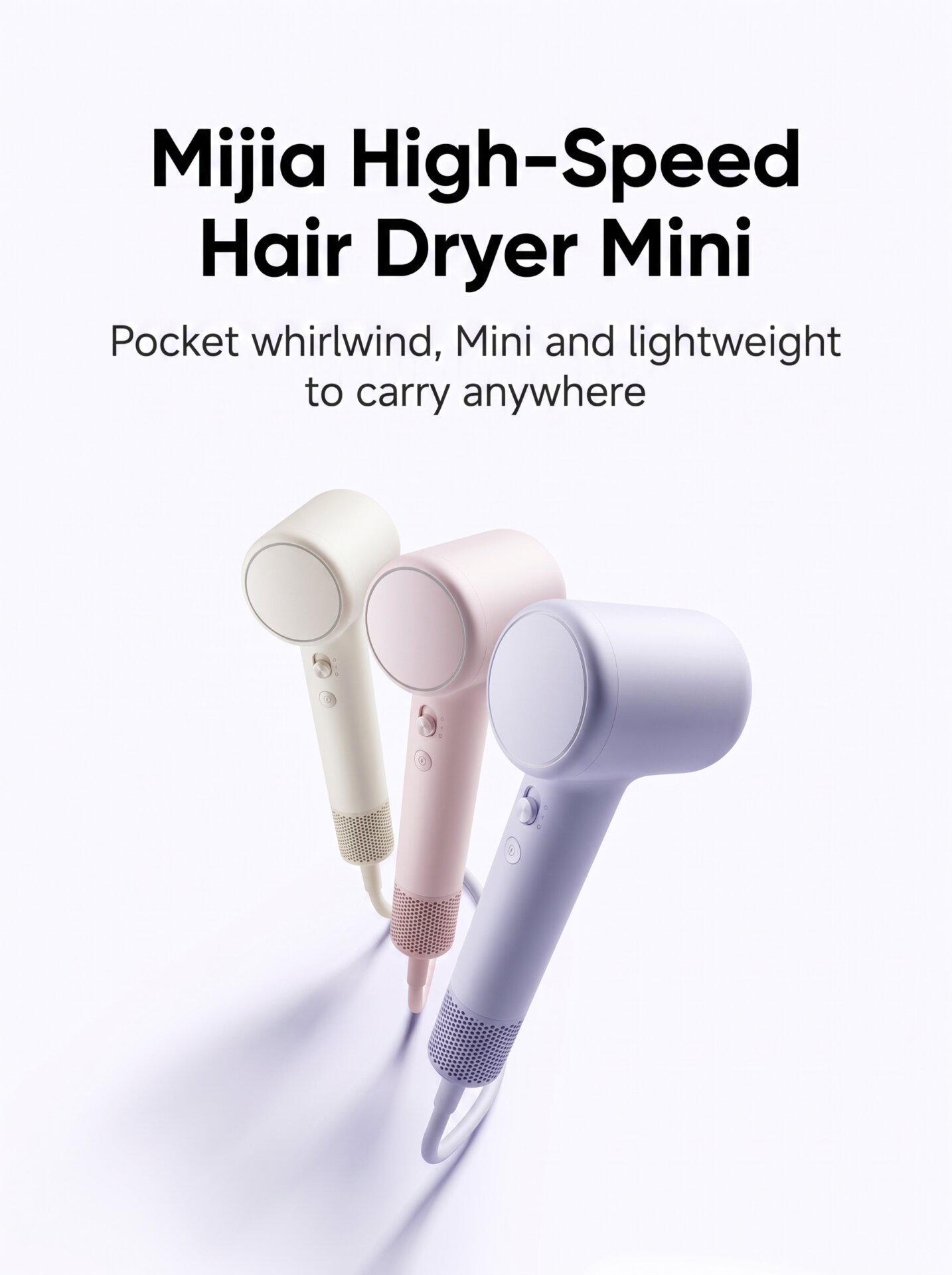 Xiaomi launches Mijia Mini Hairdryer with 110,000 RPM motor 2 Mijia High Speed Hair Dryer Mini