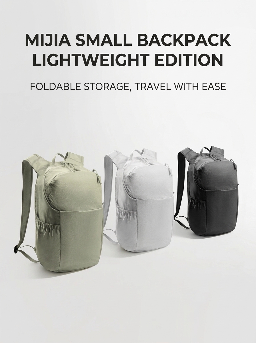 Xiaomi launches Mijia lightweight backpack weighing just 140g with 3 colors 2 Mijia Small Backpoack Lightweight Edition 1
