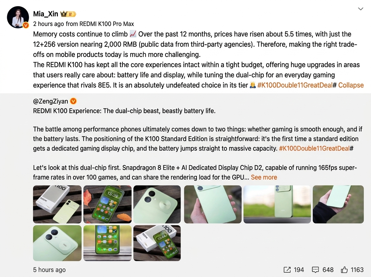 Skyrocketing memory costs hit REDMI and trigger industry-wide shifts 2 REDMI Price Hike
