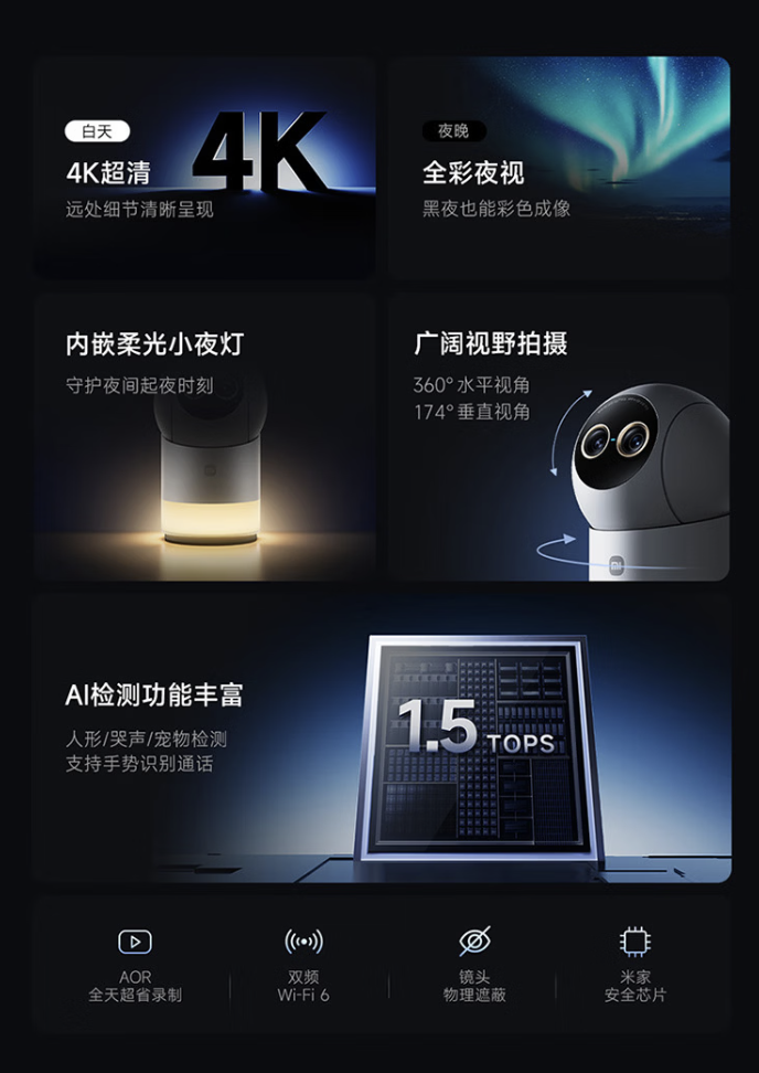 Xiaomi Releases Smart Camera 5 Pro with Full-Night Color and Pet Tracking 4 Xiaomi’s Night Vision Camera 5 Pro Tracks Humans and Pets with AI Smart Tech